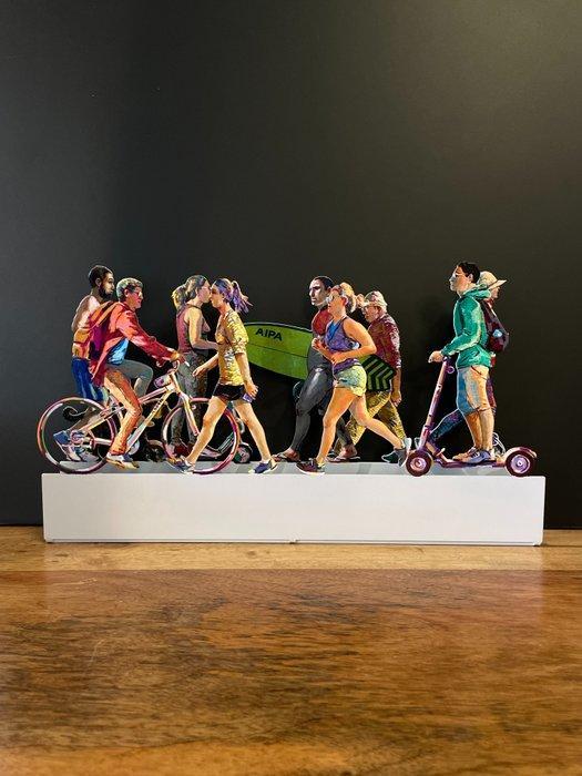 David Gerstein (1944) - Urban walk, Antiquités & Art, Art | Objets design