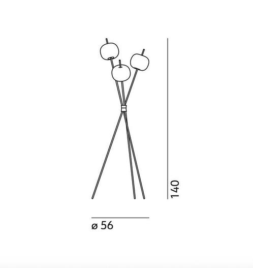 KDLN - Alberto Saggia & Valerio Sommella - Staande lamp -, Antiek en Kunst, Antiek | Verlichting