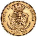 Espagne. Isabelle II. 100 Reales 1862 - Sevilla