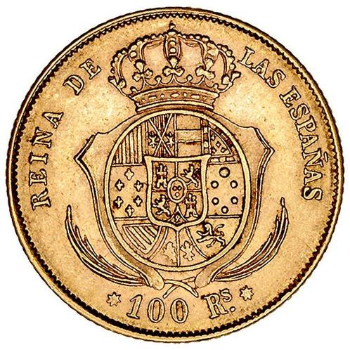 Espagne. Isabelle II. 100 Reales 1862 - Sevilla, Postzegels en Munten, Munten | Europa | Niet-Euromunten
