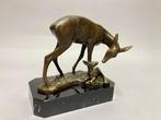 sculptuur, Bambi - 2,5 kg - 18 cm - Bronzen beeld van een, Antiek en Kunst