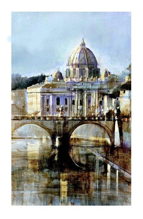 Cristina Bergoglio - Brilliant Rome. NO Reserve, Antiek en Kunst, Kunst | Schilderijen | Modern