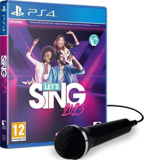 Lets sing 2023 + Mic / PS4, Games en Spelcomputers, Games | Sony PlayStation 4, Nieuw, Ophalen of Verzenden