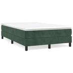 vidaXL Boxspring met matras fluweel donkergroen 120x190 cm, Huis en Inrichting, Slaapkamer | Bedden, Verzenden, Nieuw