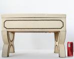 Poef - Victorian Style - H 43 cm - 13 kg - Hout, Messing,