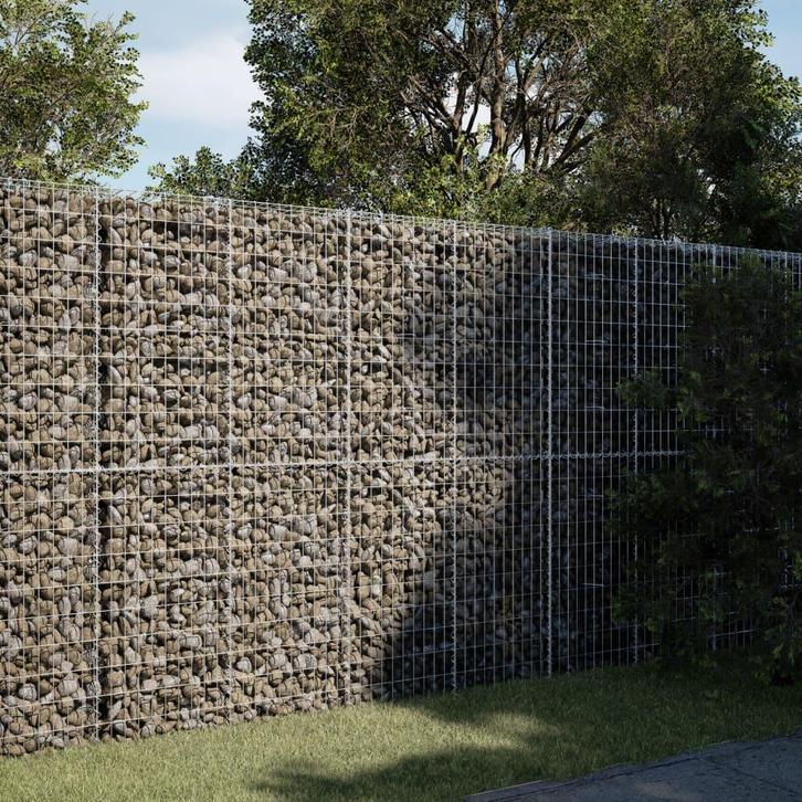 vidaXL Schanskorf 250x100x200 cm gegalvaniseerd ijzer, Tuin en Terras, Bloempotten, Nieuw, Verzenden