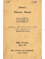 1932 REO SPEED WAGON EDITION 932 INSTRUCTIEBOEKJE ENGELS