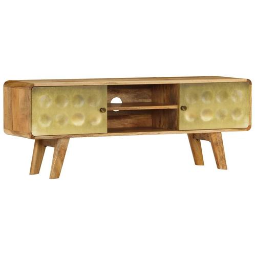 vidaXL Tv-meubel 120x30x45 cm massief mangohout, Huis en Inrichting, Kasten |Televisiemeubels, Nieuw, Verzenden