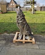 Beeld, XL Howling Wolf - 117 cm - Hars