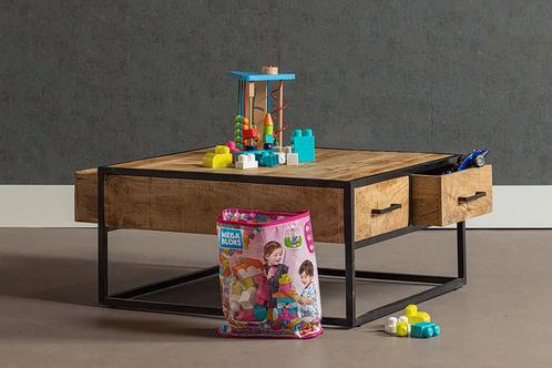 Salontafel Mangohout Lowen 80x80 cm, Huis en Inrichting, Tafels | Salontafels, Nieuw, Verzenden