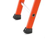Gebruikte Enkel rechte ladder 10 treden, Doe-het-zelf en Bouw, Ladders en Trappen, Ophalen of Verzenden, Gebruikt