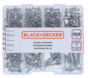 Black and Decker torx-schroevenset (265 stuks), Verzenden