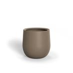 Polyester plantenbak Lora Ø60x60cm - Met bodem, Kunststof, Rond, Nieuw, 60 tot 100 cm