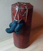 Sac de boxe et gants de boxe en cuir véritable (2) - Vintage