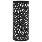 vidaXL Parapluhouder bladeren staal zwart, Maison & Meubles, Accessoires pour la Maison | Porte-parapluies, Verzenden