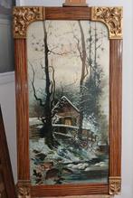 Europese school (XIX) - NO RESERVE - Paisaje invernal, Antiek en Kunst