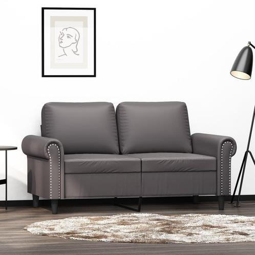 vidaXL Tweezitsbank 120 cm kunstleer grijs, Huis en Inrichting, Zetels | Zetels, Nieuw, Verzenden
