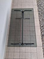 Centre de table - Verre - Structure en métal chromé et verre