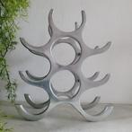 Michael Noll - Wijnrek - 9 flessen - Gepolijst Aluminium, Antiek en Kunst