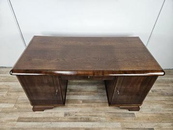 Bureau - Bureau de direction Art Déco des années 30 en chêne