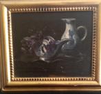 Scuola europea (XIX-XX) - Violette in ceramiche blu di Delft