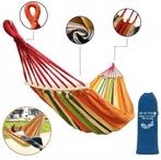 Grote comfortabele hangmat 280x150 cm - oranje gestreept..., Tuin en Terras, Ophalen of Verzenden, Nieuw