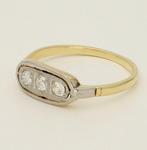 Ring - 18 karaat Geel goud - 0.19ct. tw. Diamant, Nieuw
