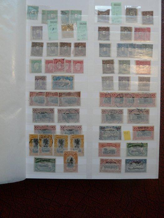 Belgisch-Congo - Lagerboek Belgisch Kongo en Ruanda-Urundi., Postzegels en Munten, Postzegels | Europa | België