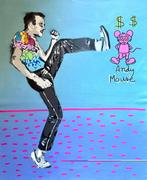 Quiona+ - ‘Keith Haring at Play with Andy Mouse’ (Very Rare, Antiquités & Art