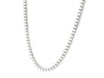Ketting met hanger - 18 karaat Witgoud -  16.03ct. tw.