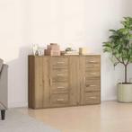 vidaXL Dressoirs 2 stuks Artisan Eiken 60x31x84 cm Gelaagd, Huis en Inrichting, Verzenden, Nieuw