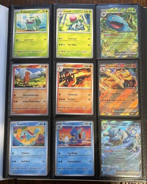 Pokémon - 165 Complete Set - Blastoise, Charizard, Venusaur,, Hobby en Vrije tijd, Verzamelkaartspellen | Pokémon