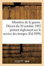 Ministere de la guerre. Decret du 20 octobre 18. BAUDOIN., Boeken, Verzenden, Zo goed als nieuw, L BAUDOIN