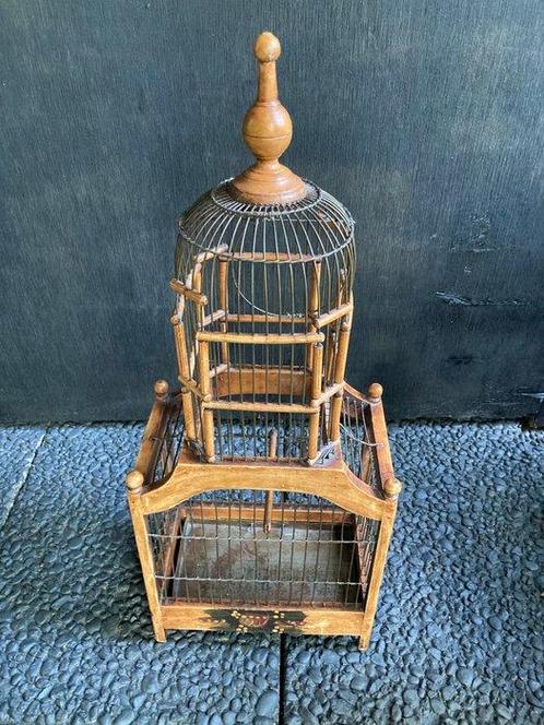 Vogelkooi - Hout - Antieke vogelkooi, Antiek en Kunst, Curiosa en Brocante