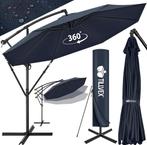 tillvex Aluminium parasol + afdekking Ø350 cm met zwengel, z, Verzenden, Nieuw