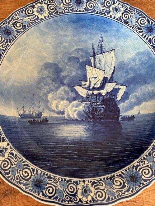 De Porceleyne Fles, Delft - naar van der Velden - Bord -, Antiek en Kunst, Antiek | Glaswerk en Kristal