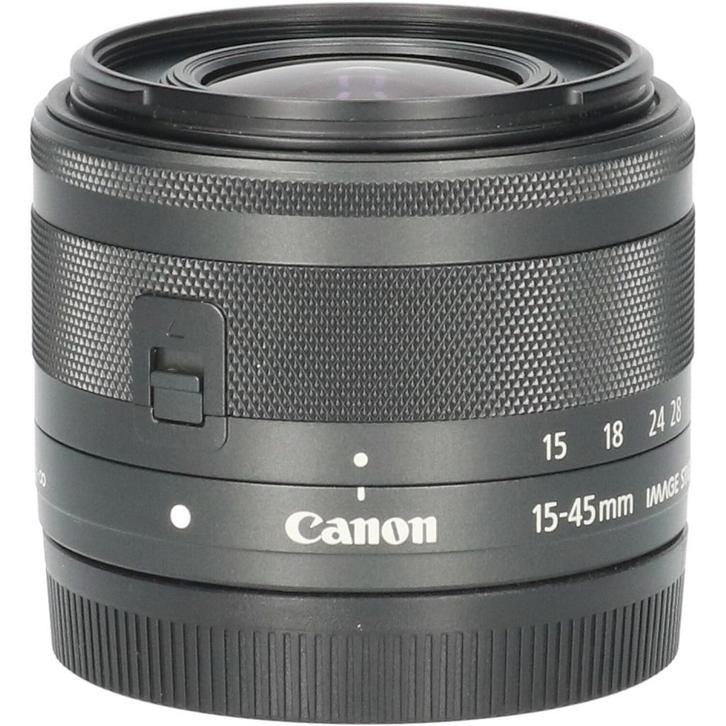 Canon EF-M 15-45mm f/3.5-6.3 IS STM - Zwart CM4692, Audio, Tv en Foto, Foto | Lenzen en Objectieven, Overige typen, Gebruikt, Zoom