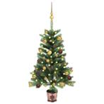 vidaXL Kunstkerstboom met verlichting en kerstballen 90 cm, Verzenden