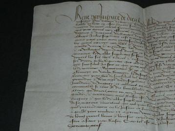 règne de Louis XI abbaye de Faverney - Acte ecclésiastique