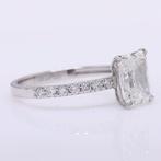 Zonder minimumprijs - Ring Platina - 2.20ct. tw. Diamant, Handtassen en Accessoires, Ringen, Nieuw