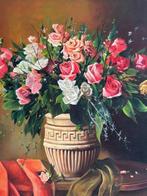 Turan Duyar - Colorful roses, Antiek en Kunst