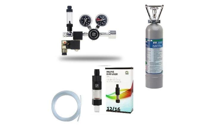 CO2 complete set aquascaper  M - Real Dual Stage, Dieren en Toebehoren, Vissen | Aquaria en Toebehoren, Nieuw, Verzenden
