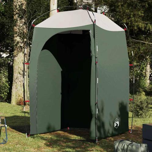 vidaXL Douchetent waterdicht groen, Caravanes & Camping, Tentes, Envoi