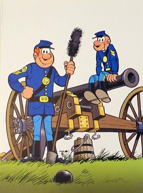 Lambil, Willy - 1 Offset Print - Les Tuniques Bleues - Le, Boeken, Strips | Comics