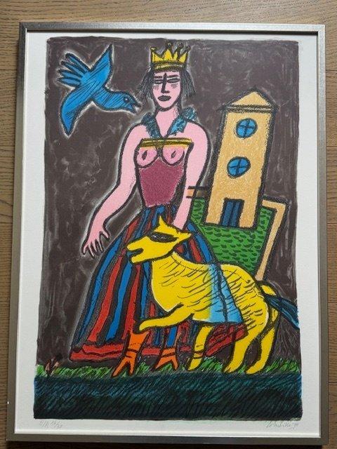 Corneille (1922-2010) - Queen Of The Night, Antiek en Kunst, Antiek | Overige Antiek