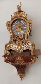Pendule - Boulle klok - Rococo - Hout, Messing, Verguld, Antiek en Kunst, Antiek | Klokken