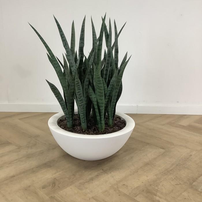 kunst Sanseveria met Elho kunststof plantenbak hoogte 90 cm,, Huis en Inrichting, Kamerplanten