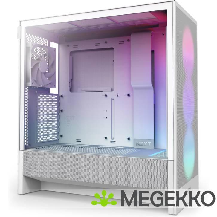 NZXT H5 Flow RGB - White 2024, Computers en Software, Computerbehuizingen, Nieuw, Verzenden