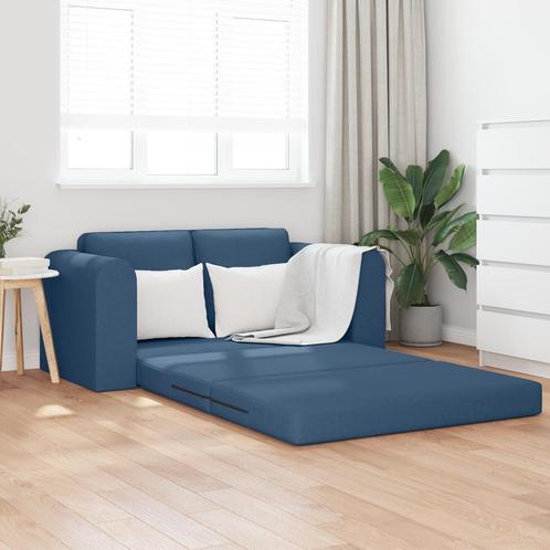 vidaXL Ligbed Sofa 2-in-1 Blauw 148x71x83 cm Stof, Huis en Inrichting, Zetels | Zetels, Nieuw, Verzenden