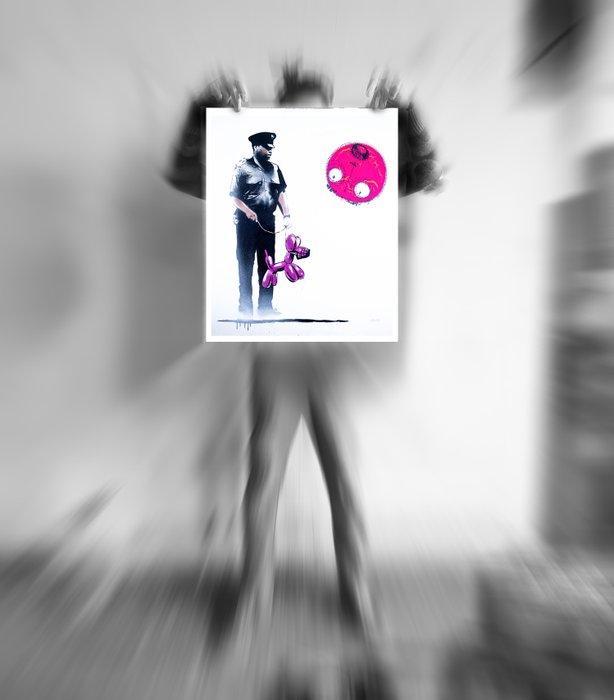 Utopia - Police Guard Balloon Dog and Bubble, Antiquités & Art, Art | Objets design